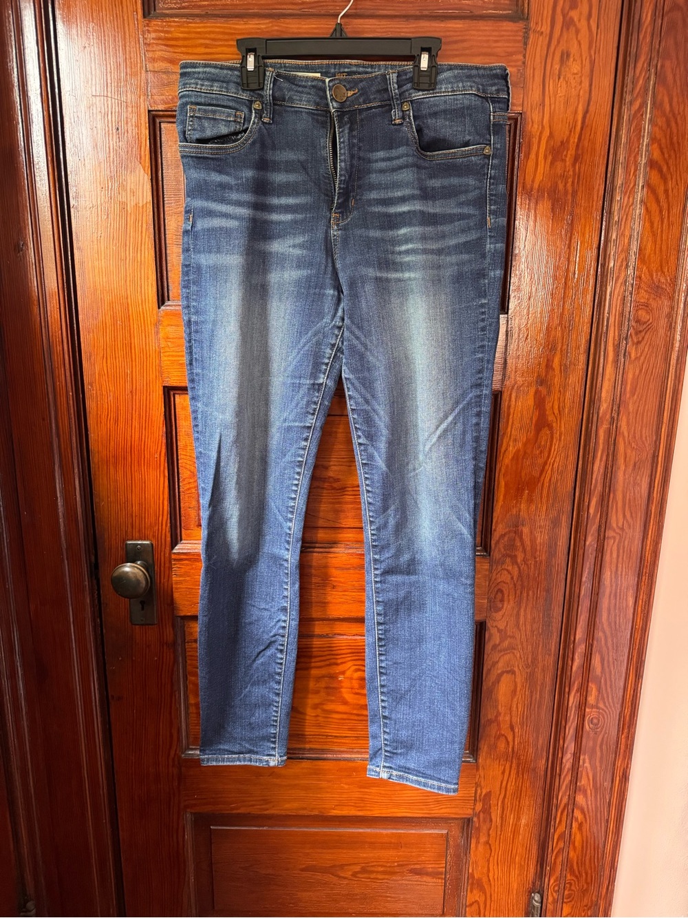 Kut from the Kloth High Rise Toothpick Skinny Jeans - Light Blue